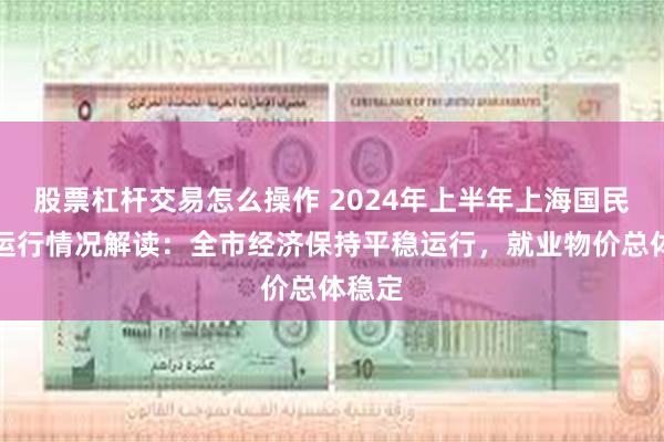 股票杠杆交易怎么操作 2024年上半年上海国民经济运行情况解读：全市经济保持平稳运行，就业物价总体稳定