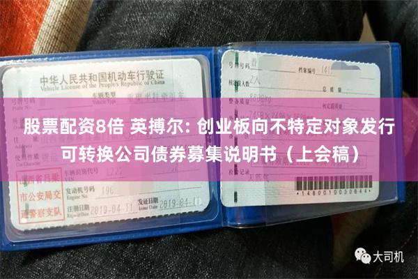 股票配资8倍 英搏尔: 创业板向不特定对象发行可转换公司债券募集说明书（上会稿）