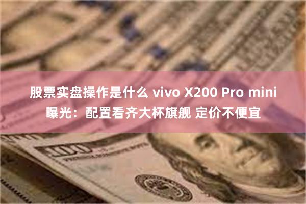 股票实盘操作是什么 vivo X200 Pro mini曝光：配置看齐大杯旗舰 定价不便宜