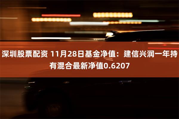 深圳股票配资 11月28日基金净值：建信兴润一年持有混合最新净值0.6207